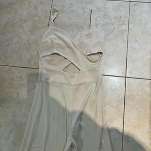 Cream colour jumpersuit